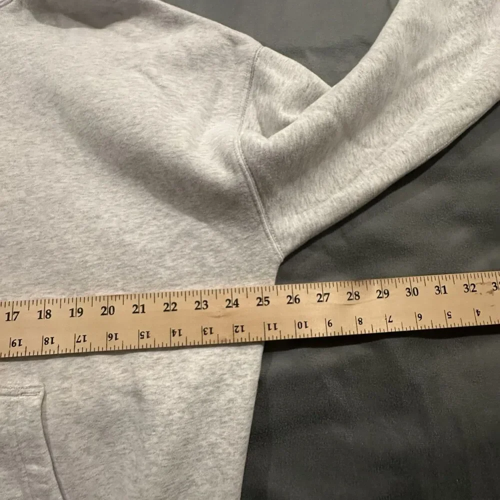 Abercrombie & Fitch Soft A&F Essentials Hoodie Men's M Oversized Light Gray - Picture 2 of 8